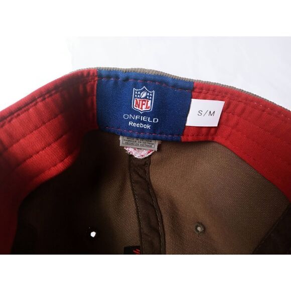 Tampa Bay Bucs Crucial Catch Kathy Reebok Onfield Hat-Size S/M Nice Condition - Picture 6 of 6